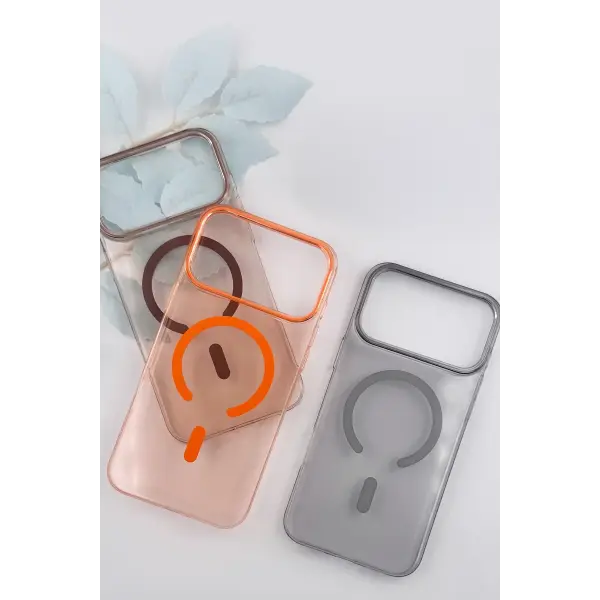 Joko Apple iPhone 17 Pro Max/18 Pro Max PC Blank Magsafe Kapak - Turuncu