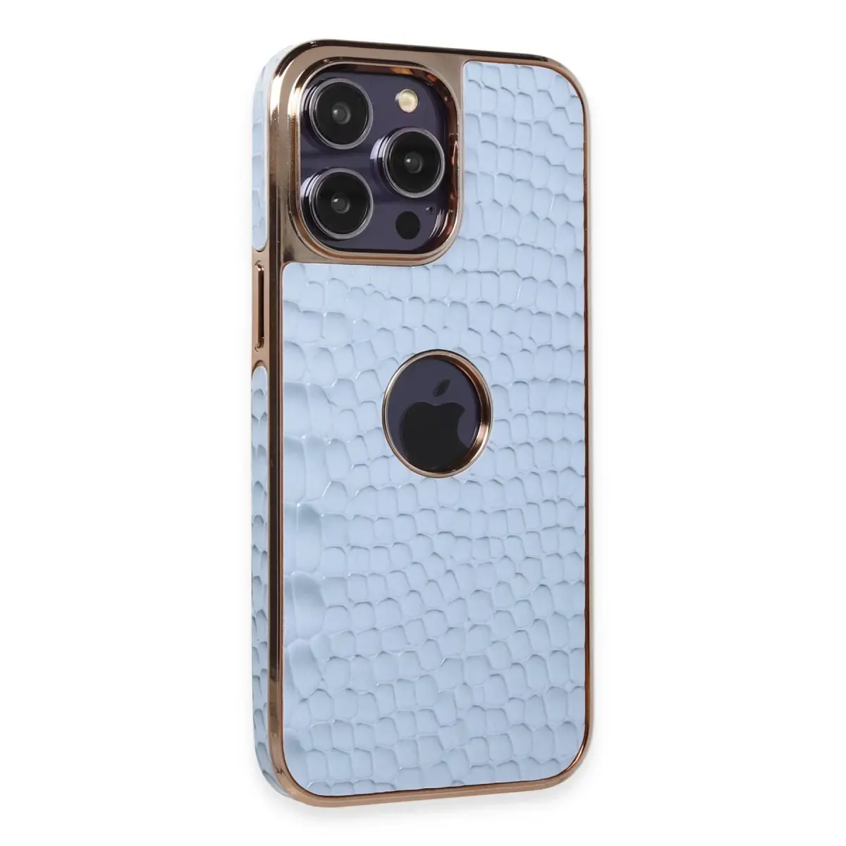 Apple iPhone 14 Pro Max Kılıf Snake Kapak - Sierra Blue