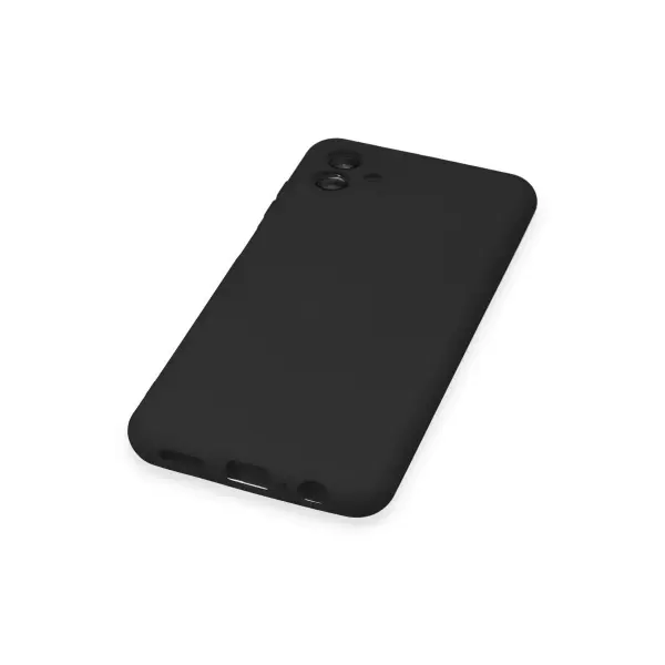 Samsung Galaxy A04 Kılıf Nano içi Kadife Silikon - Siyah