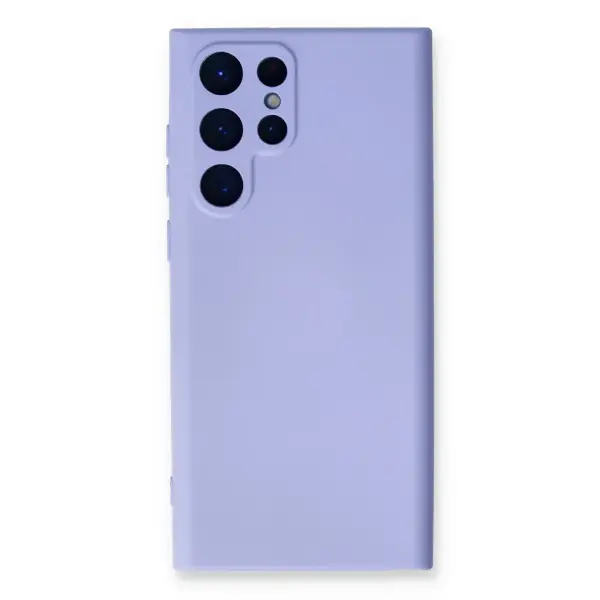 Samsung Galaxy S23 Ultra Kılıf Nano içi Kadife Silikon - Lila