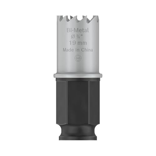 1 x Pro Sheet Metal Power Change Plus Delik Testeresi, Paslanmaz Çelik Saclar, Çelik Saclar, Ø 19 mm, Profesyonel Aksesuar Matkap
