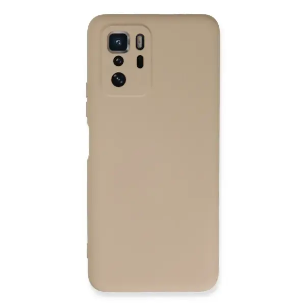 Xiaomi Poco X3 GT Kılıf Nano içi Kadife Silikon - Pudra