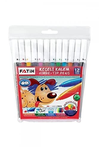 Keçeli Boya Kalemi 12 Renk