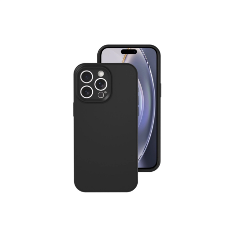 Apple İphone 16 Pro Kılıf Nano İçi Kadife Silikon - Siyah