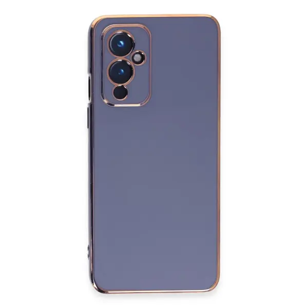 One Plus 9 Kılıf Volet Silikon - Mavi