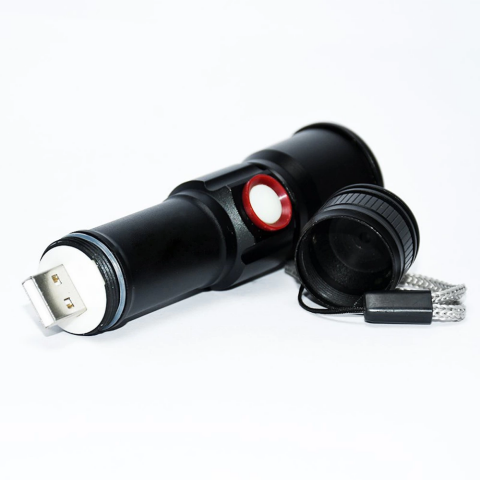 2 Led 1.000 Lümen Usb Şarjlı El Feneri Wt-611