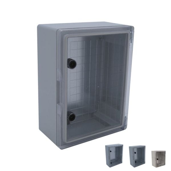 Çetinkaya ÇP 5014 Pano 40*50*17,5 Taban Saclı Plastik Şeffaf Kapaklı