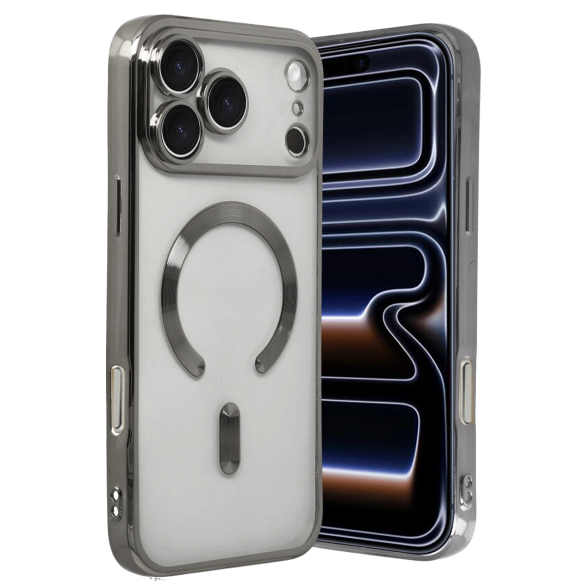 Apple İphone 17 Pro Max Kross Magneticsafe Kapak - Titan Gri