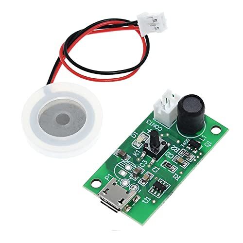 Micro Usb Ultrasonik Nem Üretici Devre, Seramik Disk Transducer 5V 2W, 38 ml/saat, 16 mm-20 mm Piezoelektrik Disk