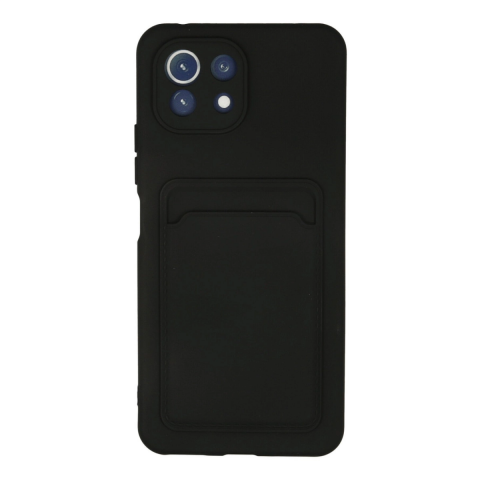 Xiaomi Mi 11 Kılıf Kelvin Kartvizitli Silikon - Siyah