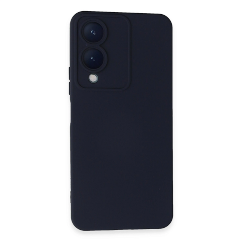 Vivo Y17s Kılıf Nano İçi Kadife Silikon - Lacivert