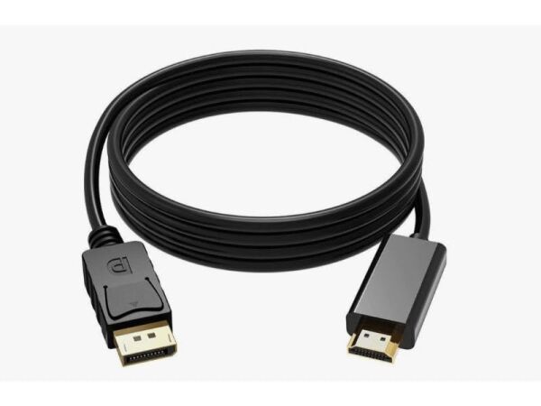 Kablo; Display Port to HDMI, Gold Plated 1080P, 3 Metre