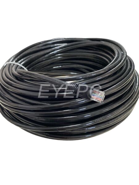 75 MT dış ortam CAT6 Cat-6 iç dış modem-PC-televizyon arası uçları yapılmış kablo