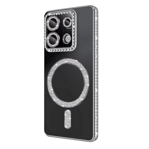 Xiaomi Redmi Note 13 Pro 4g Joke Simli Magneticsafe Kılıf - Gümüş