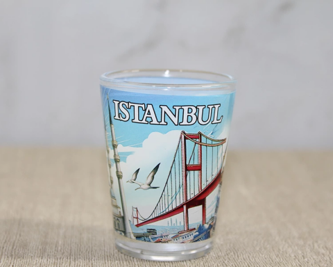 İstanbul Temalı Cam Shot Bardak Alk4357
