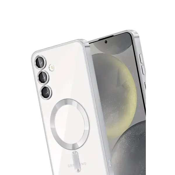 Samsung Galaxy A55 5G Kross Magneticsafe Kapak - Gümüş