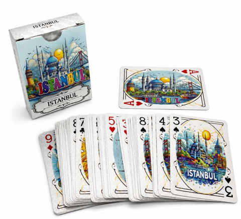 İstanbul Temalı İskambil Oyun Kartı Alk5659