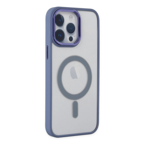Apple İphone 14 Pro Max Kılıf Room Magneticsafe Silikon - Sierra Blue