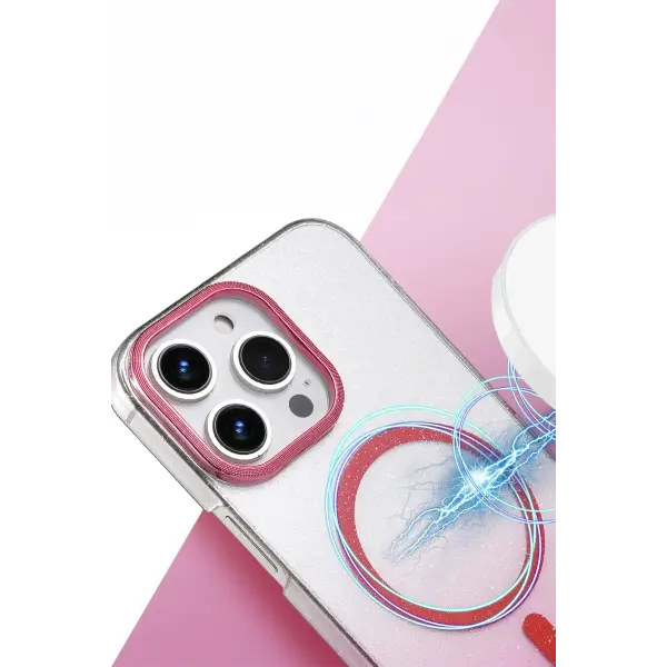 Apple iPhone 16 Pro Glossy Magsafe Kapak - Mavi