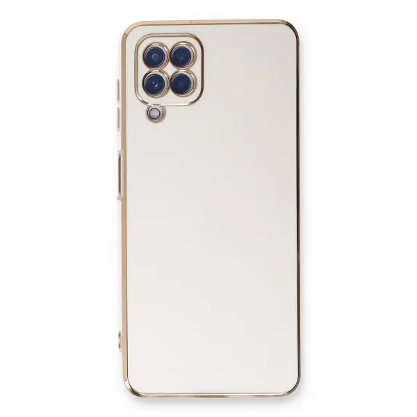 Samsung Galaxy A22 Kılıf Volet Silikon - Beyaz