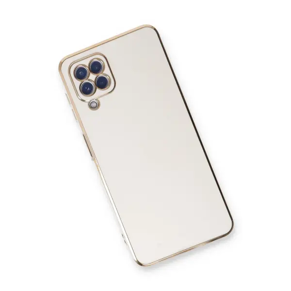Samsung Galaxy A22 Kılıf Volet Silikon - Beyaz