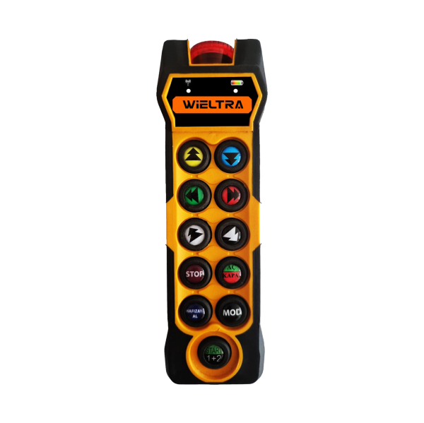 Kablosuz Vinç Kumandası 10 Butonlu El Pilotu 220 VAC Tek Hızlı Verici Wieltra