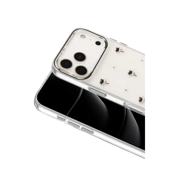 Apple iPhone 17 Pro Max Fiyonk Desenli Kapak - Desen 1