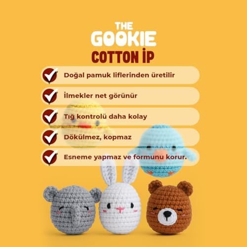 Amigurumi Tığ Kiti, Mini Ayı Örgü Kiti