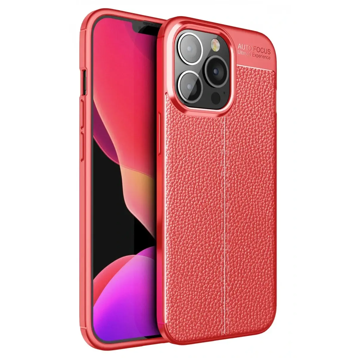 Apple iPhone 13 Pro Kılıf Auto Focus Kapak - Kırmızı