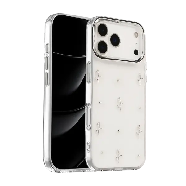 Apple iPhone 17 Pro Max Fiyonk Desenli Kapak - Desen 4