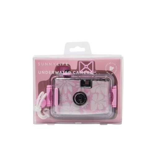 Çiçek desenli kılıflı su altı analog fotoğraf makinesi