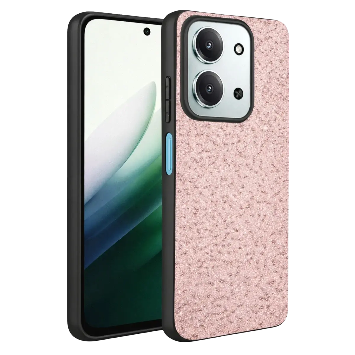 Onegif Xiaomi Redmi 15C 4G Bright Simli Kapak - Pembe
