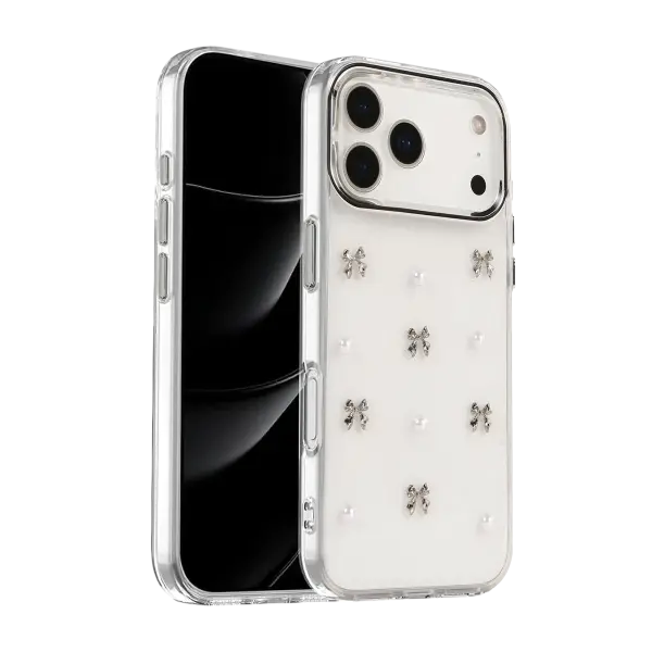 Apple iPhone 17 Pro Max Fiyonk Desenli Kapak - Desen 8