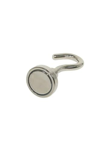 10 Adet 16 Mm Pot Mıknatıs, Güçlü Neodyum Askı Kanca Mıknatıs, 10'lu Paket, N35