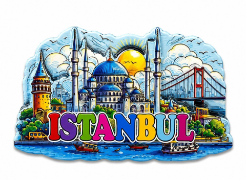 İstanbul Temalı Silikon Buzdolapı Süsü Magnet Alk5374