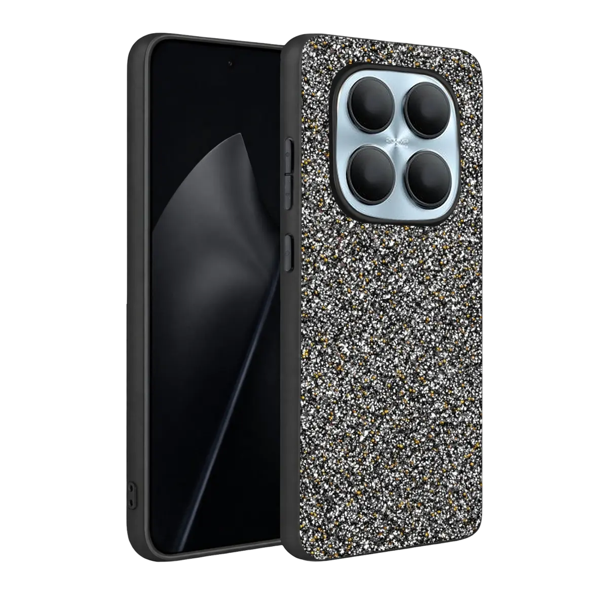 Onegif Xiaomi Redmi Note 15 Pro 5G Bright Simli Kapak - Gold