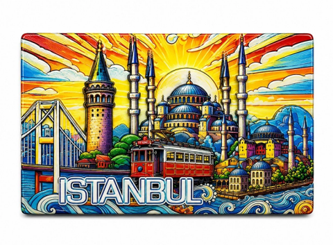 İstanbul Temalı Silikon Buzdolapı Süsü Magnet Alk5377