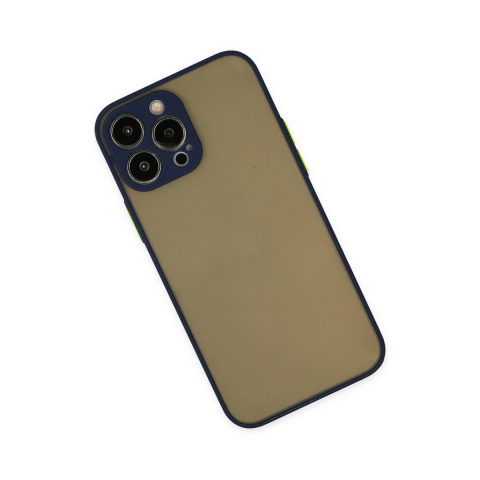 Apple İphone 13 Pro Max Kılıf Montreal Silikon Kapak - Lacivert