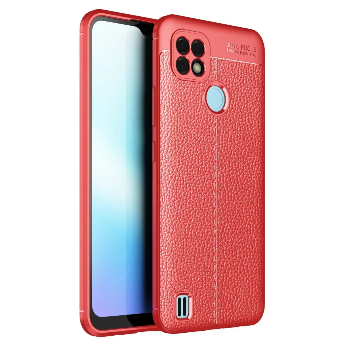 Realme C25 Kılıf Auto Focus Kapak - Kırmızı