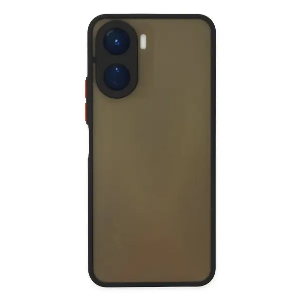 Vivo Y16 Kılıf Montreal Silikon Kapak - Siyah