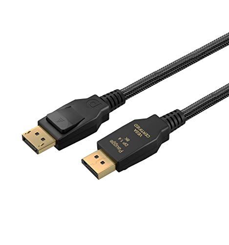 V1.4 Vesa DisplayPort Sertifikalı 32.40 Gbps Bandwith HBR3 8K 60Hz, 4K 120Hz, 4K 60Hz, 2K 165Hz, 1080p 240Hz Destekli Hdr, FreeSync, G-Sync Displayport Kablo
