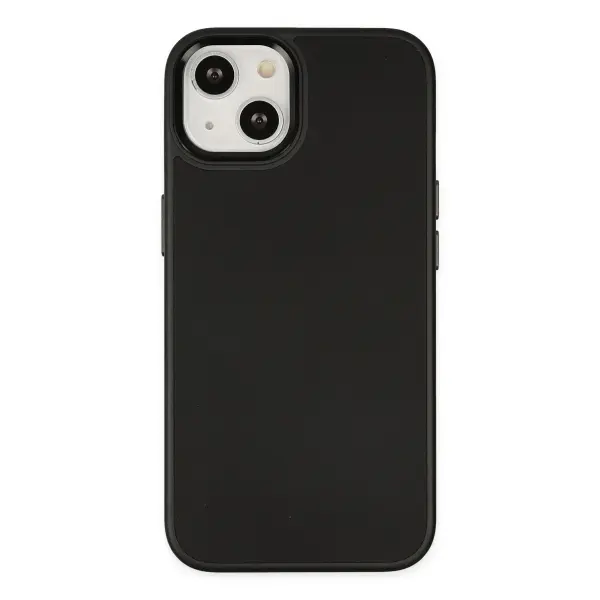 Apple iPhone 14 Plus Kılıf Asya Deri Silikon - Siyah