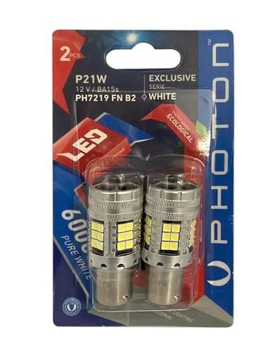 93 P21W Beyaz Tek Duy Fanlı Ampul Takımı, 12 V, 2 Adet