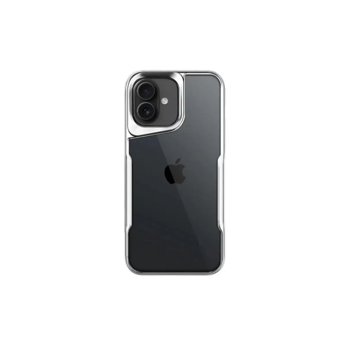 Apple iPhone 16 Kılıf Boyi Silikon Kapak - Gümüş