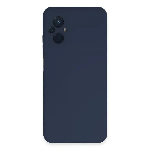 Xiaomi Poco M5 Kılıf Nano içi Kadife Silikon - Lacivert