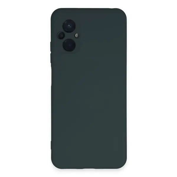 Xiaomi Poco M5 Kılıf Nano içi Kadife Silikon - Koyu Yeşil