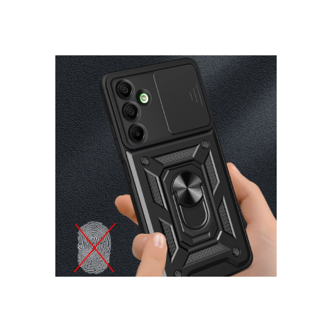 Samsung Galaxy A36 Kılıf Pars Lens Yüzüklü Silikon - Yeşil