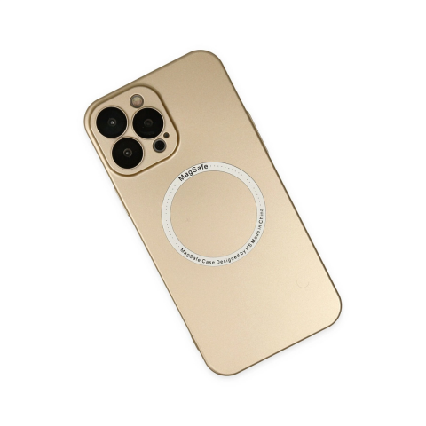 Apple İphone 13 Pro Kılıf Jack Magneticsafe Lens Silikon - Gold