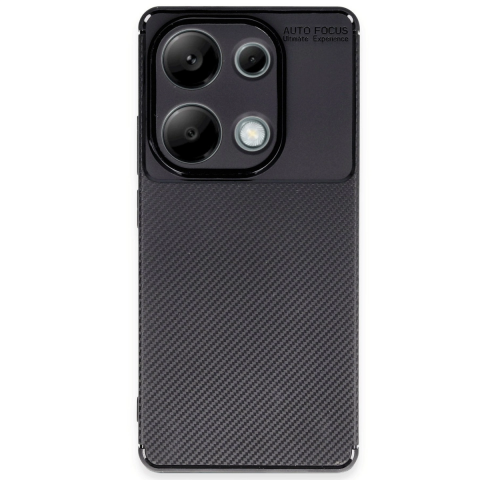 Xiaomi Redmi Note 13 Pro 4g Kılıf Auto Focus Karbon Kapak - Siyah
