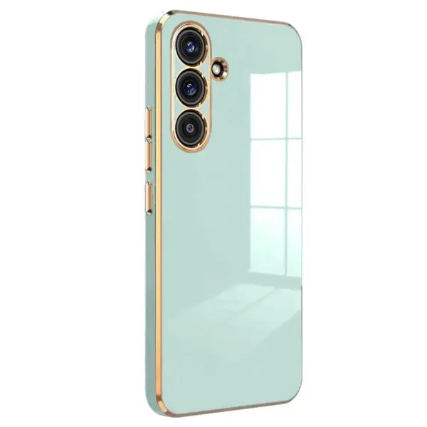 Samsung Galaxy S25 Kılıf Volet Silikon - Açık Yeşil